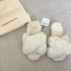 Women's Cream Slippers